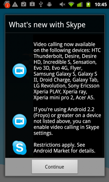 skype video call verizon