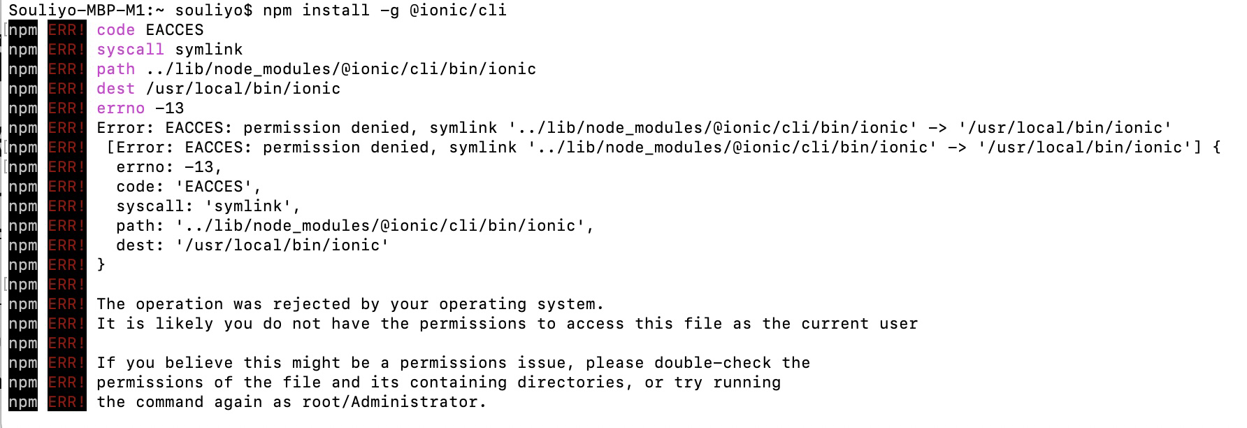  Npm Package Install Permission NODE JS MAC SOULIYO